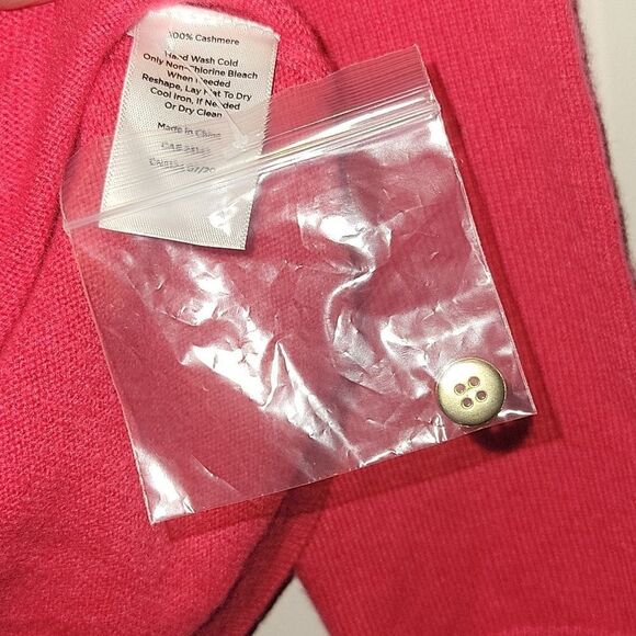 Talbots Pure Cashmere Pink  Pullover Crewneck Sweater Small NWT - Picture 9 of 9
